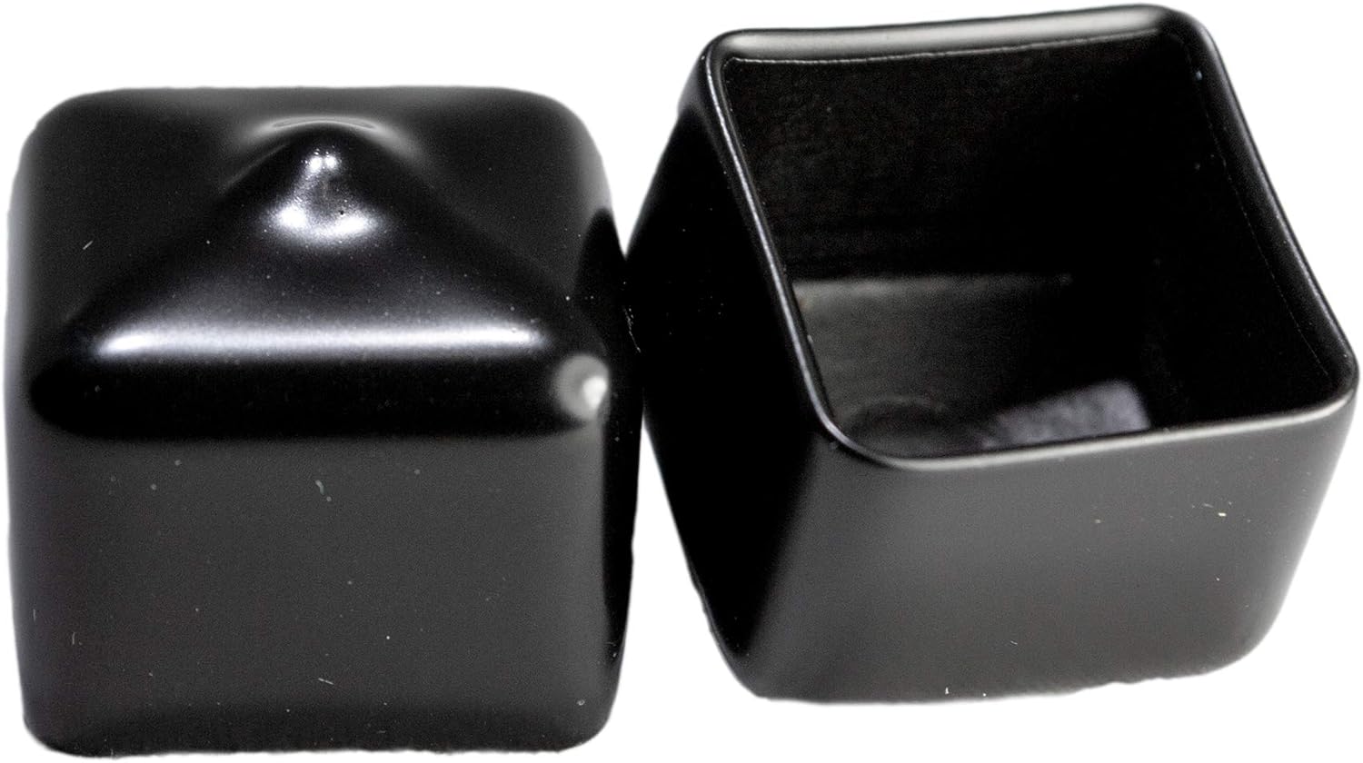 0.75 inch square vinyl rubber end cap for pipes and tubing