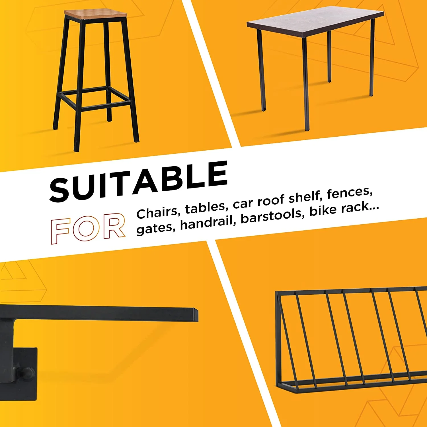 MetalX 1.5 inch square vinyl rubber cap for metal posts