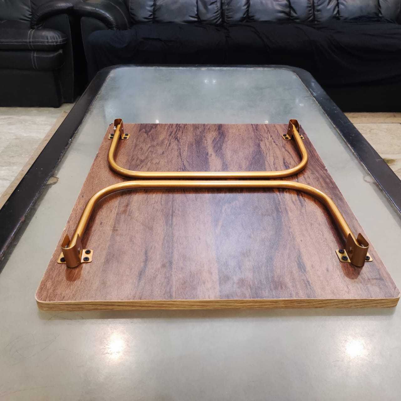 Adjustable laptop table folded flat for compact storage and portability – MetalX