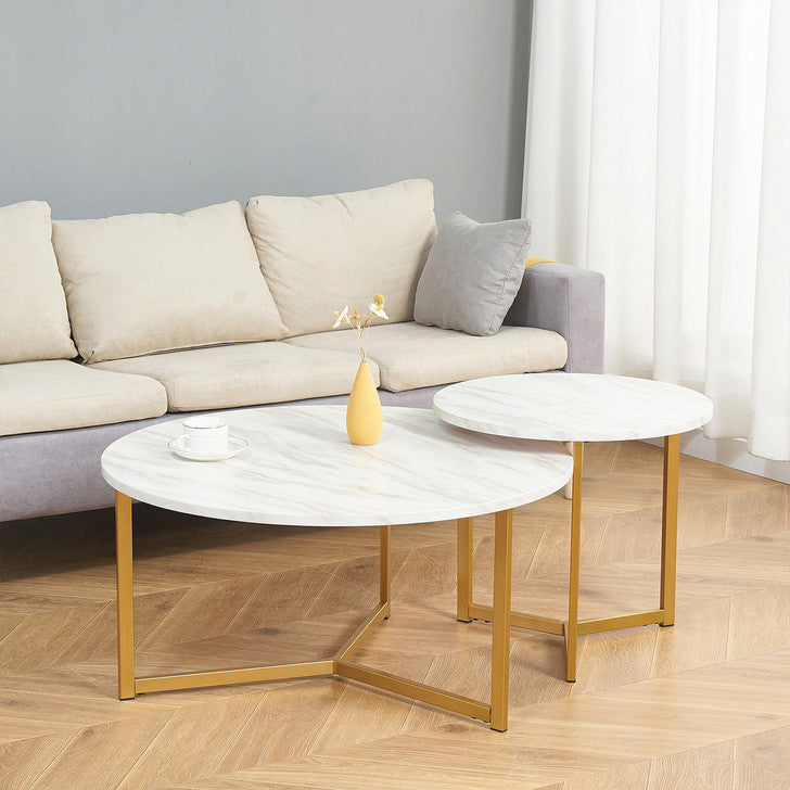 "Luxury coffee table by MetalX in real-world display setting, showcasing its elegant design and premium finish"