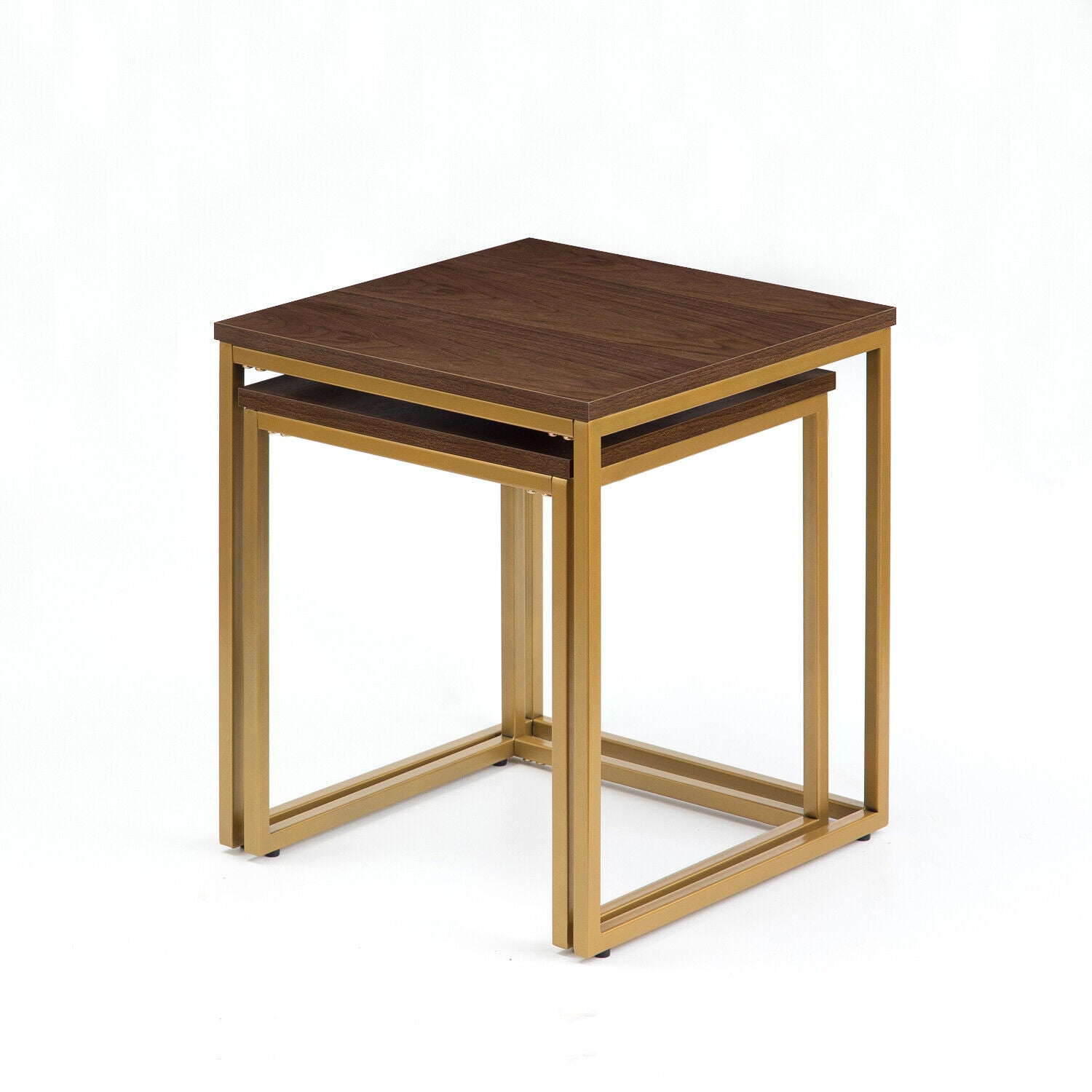 MetalX nesting tables stacked together – compact arrangement on white background