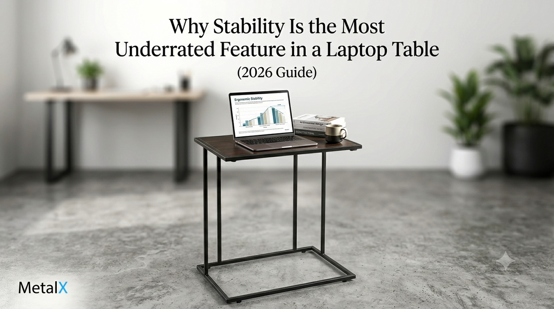 MetalX stable welded laptop table for home office and remote work setup in Pakistan