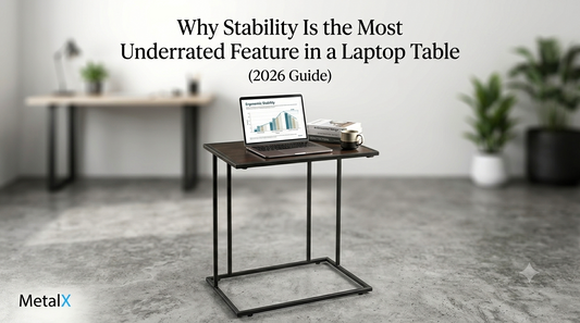 MetalX stable welded laptop table for home office and remote work setup in Pakistan