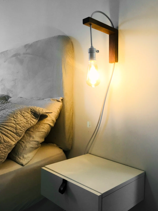 Wooden Bed Side Lamp