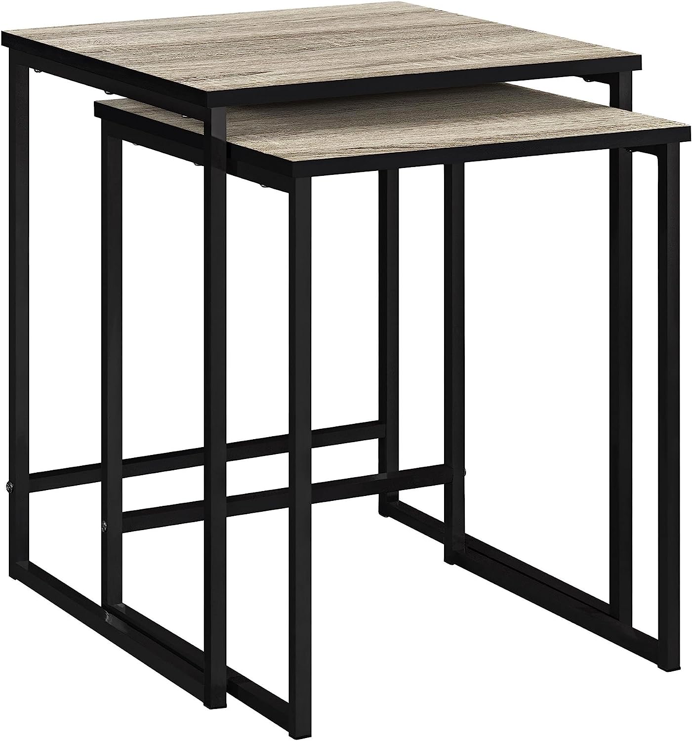 Home Stewart Nesting Tables, Weathered Oak