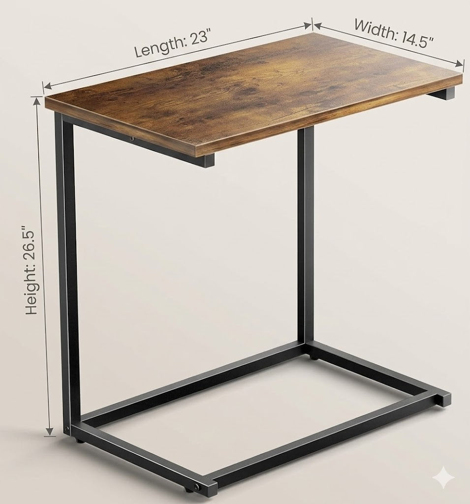 MetalX XL C shape laptop table dimensions 23 x 14.5 x 26.5 inches large sofa laptop stand Pakistan