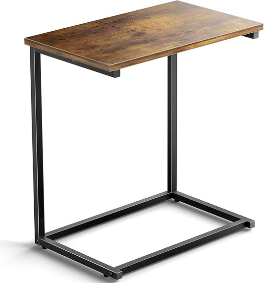 MetalX XL C shape laptop table for sofa – large 23 inch laptop stand with mouse space and steel frame